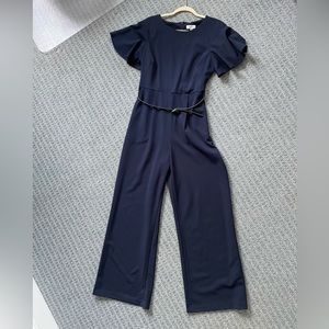 Wide-leg jumpsuit, navy, size 12